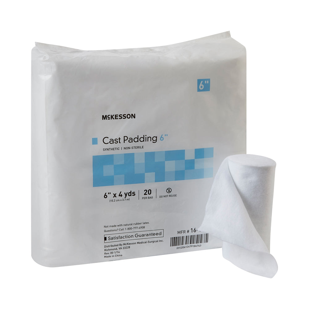 McKesson, Cast Padding Undercast 6 Inch X 4 Yard Polyester NonSterile 16-CP6, Count of 20