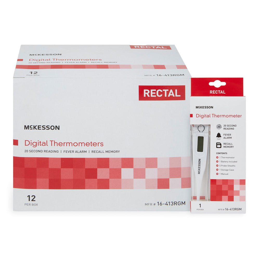 McKesson, Digital Thermometer, Box Of 12