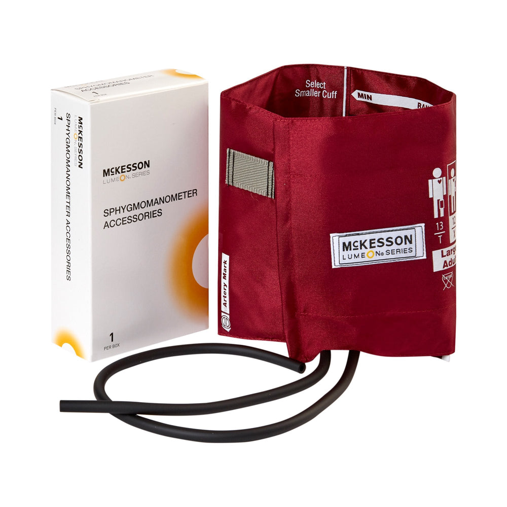 McKesson, Blood Pressure Cuff McKesson LUMEON Adult Arm Large Cuff 34 - 50 cm Nylon Cuff, Count of 15