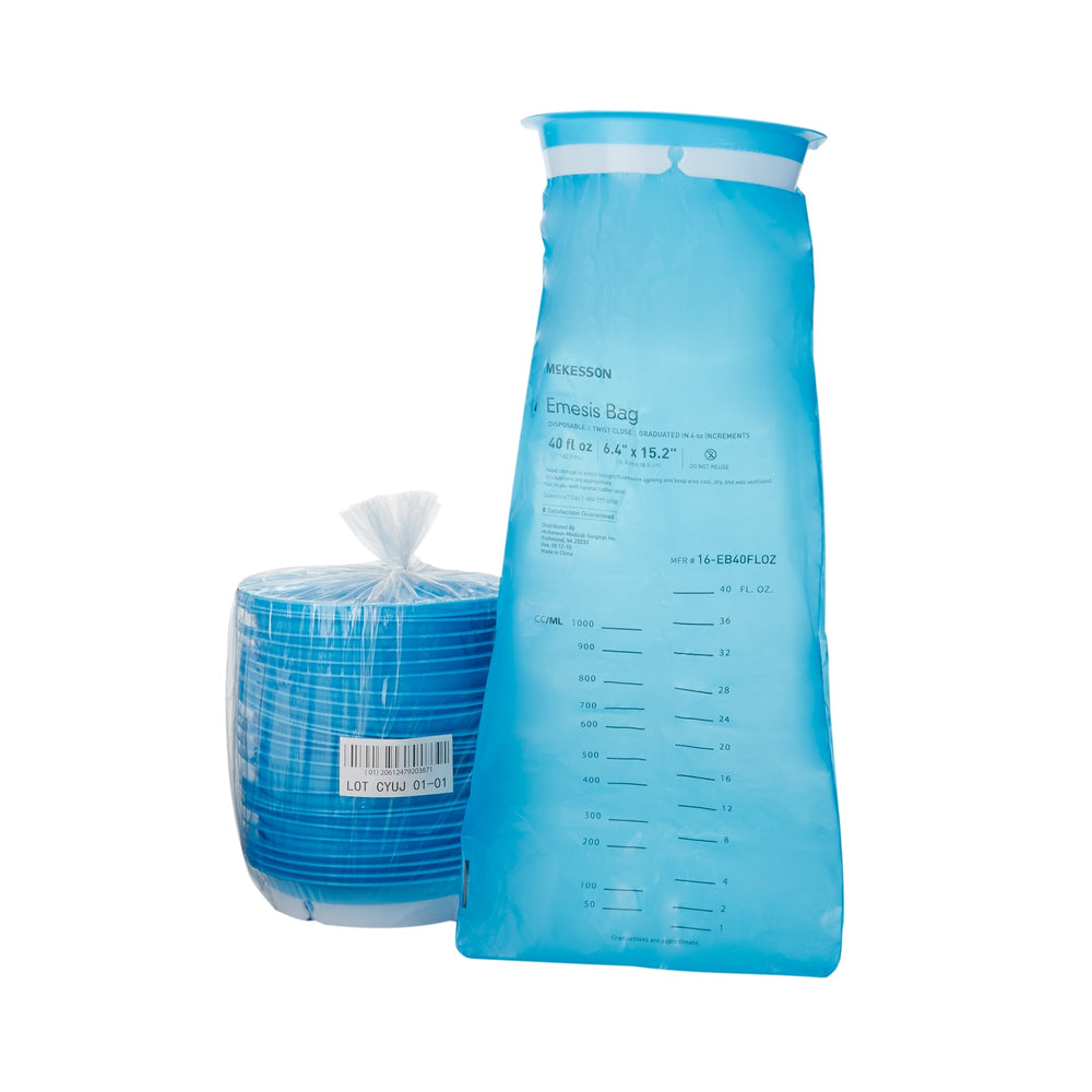 McKesson, Emesis Bag McKesson 40 oz. Blue, Count of 25