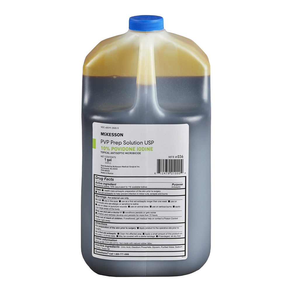 McKesson, Prep Solution McKesson 1 gal. Jug 10% Strength Povidone-Iodine