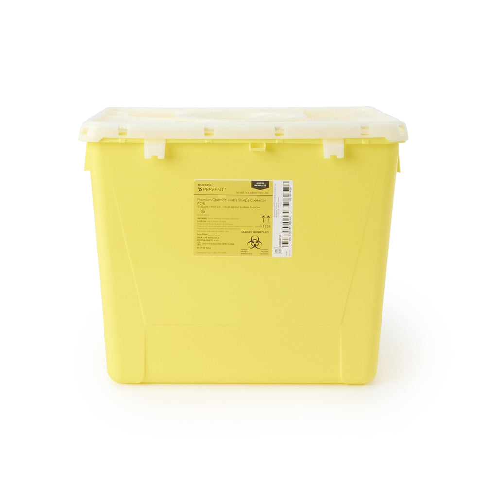 McKesson, Sharps Container McKesson Prevent 13-1/2 H X 17-3/10 W X 13 L Inch 8 Gallon Yellow, 8 Gallons