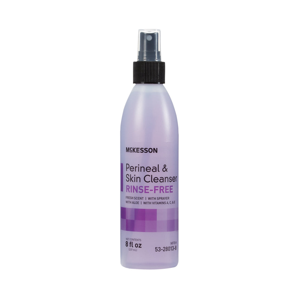 McKesson, Rinse-Free Perineal Wash McKesson Liquid 8 oz. Pump Bottle Fresh Scent, Count of 48