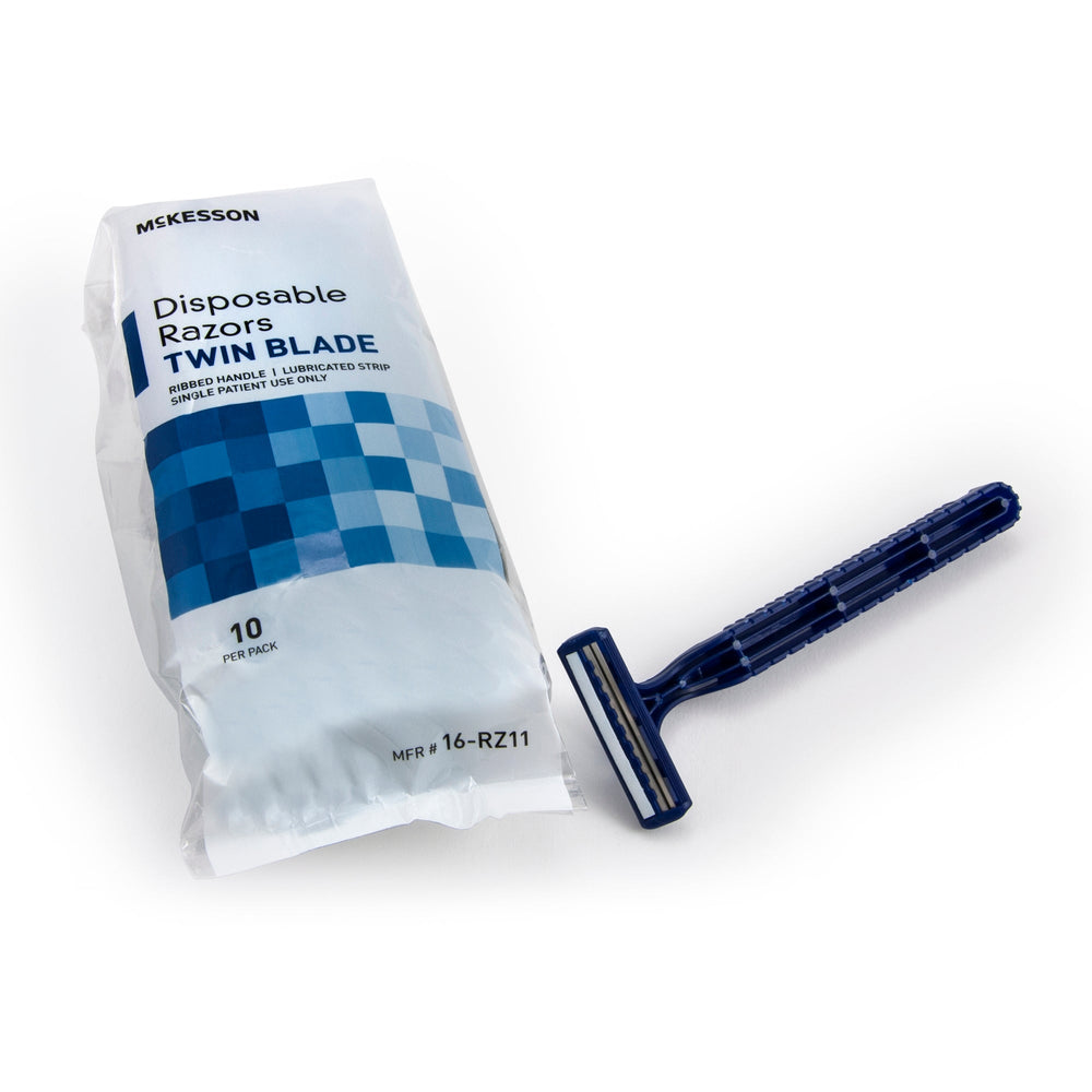 McKesson, Razor McKesson Twin Blade Disposable, Box Of 12
