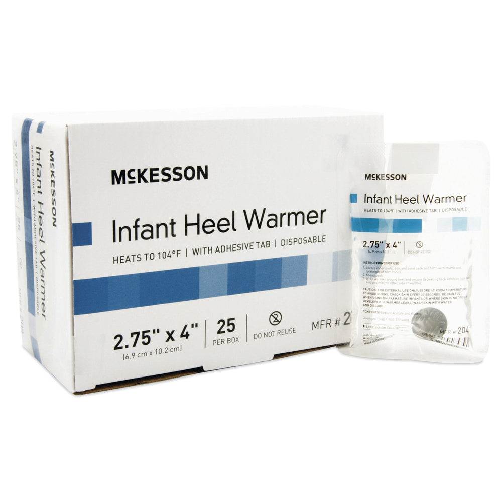 McKesson, Infant Heel Warmer 2-3/4 X 4 Inch, Box Of 25