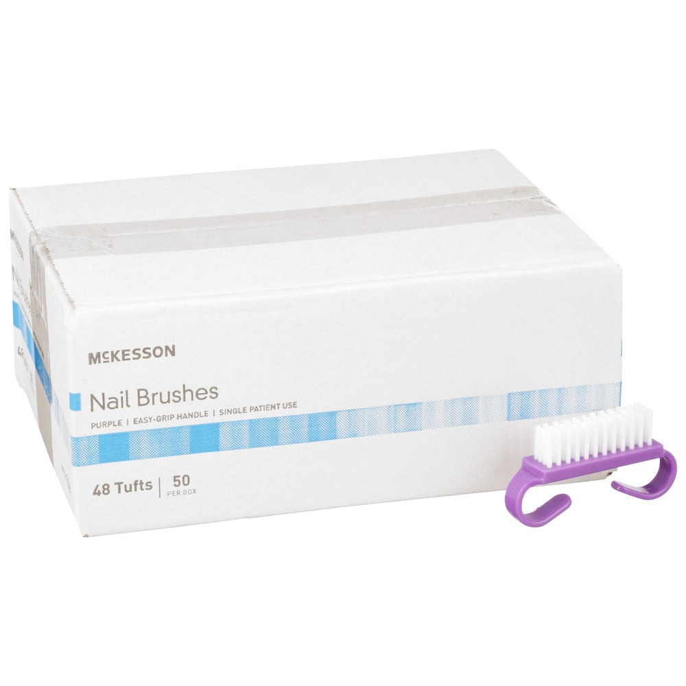 McKesson, Nail Brush McKesson Soft Bristle Purple, Box Of 50
