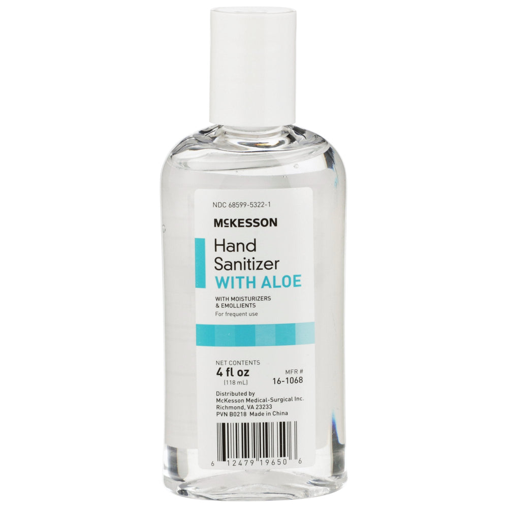 McKesson, Hand Sanitizer with Aloe McKesson 4 oz. Ethyl Alcohol Gel Bottle, Count of 24
