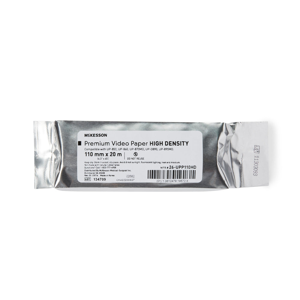 McKesson, Premium Video Paper - High Density 110 mm X 20 Meter Roll, Count of 5