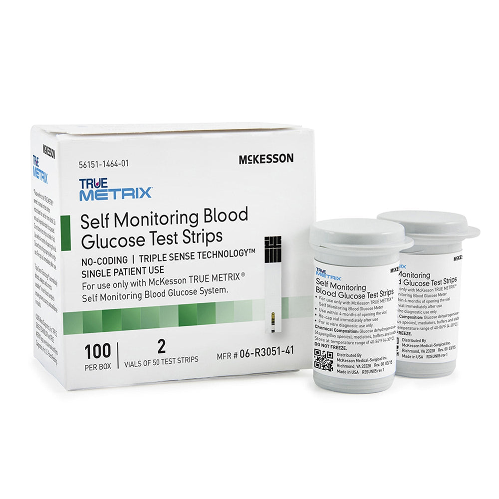 McKesson, Blood Glucose Test Strips, Box Of 100