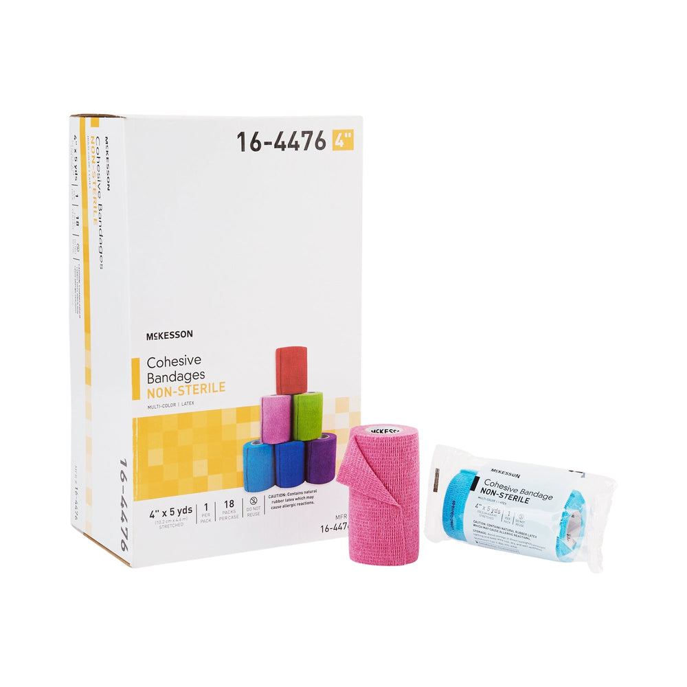 McKesson, Cohesive Bandage 4 Inch X 5 Yard Self-adherent Closure