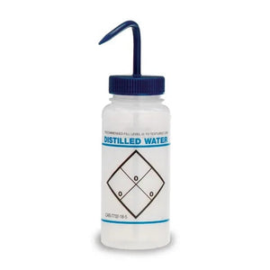 Leak-Proof Wash Bottles, Distilled Water