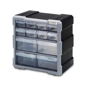 Benchtop Storage, 12 Drawer • 10.5"W x 6.25"D x 10.25"H