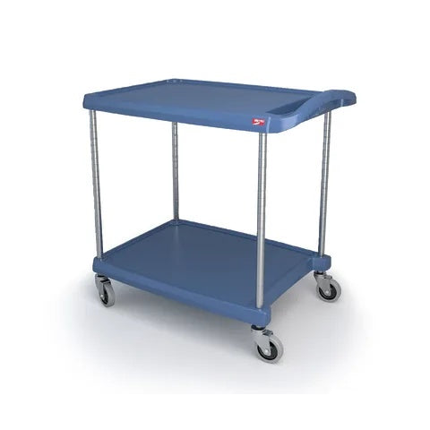 Microban® Antimicrobial Utility Cart 20"W x 30"D x 35.5", 2-Shelf