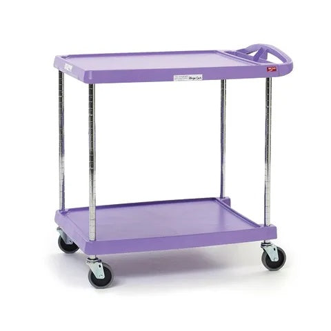 Allergen Free Utility Cart 20"W x 30"D x 35.5"H, 2-Shelf