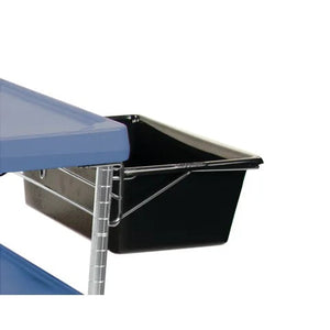 Microban® Antibacterial Utility Cart Accessories, Utility Bin and Holder for 16"x27" Carts