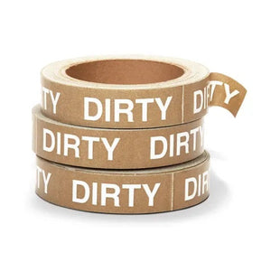 Dirty Label
"Dirty" • Brown • 0.94"H x 100'L
