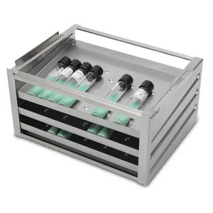 Stainless Steel Slant Rack • 10.75"W x 8"D x 6"H