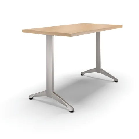 Zori® T-Leg Table with Levelers, 24" x 48" • Chelsea Maple