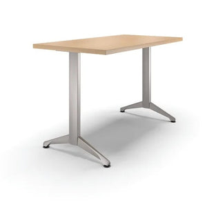 Zori® T-Leg Table with Levelers, 24" x 48" • Chelsea Maple