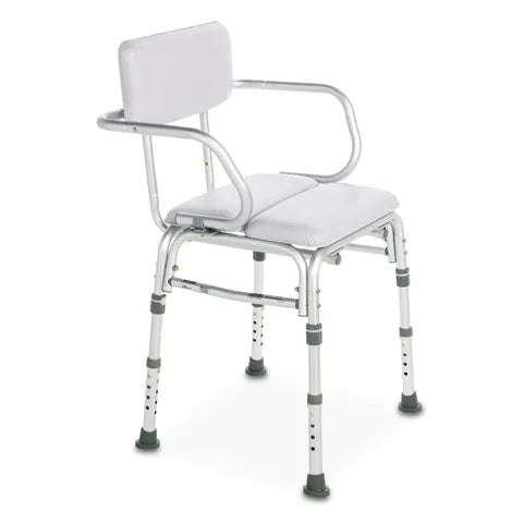 Padded Bath Seat • 35.9"W x 22.5"D x 20"H, With Arms