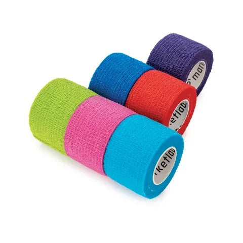 Marketlab Comfort Form™ Cohesive Bandages • Multicolor, 1.5"W x 5yd