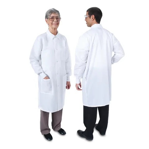 Unisex Long Length Lab Coat • 41"L, Large • White