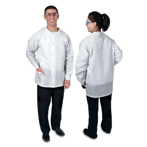 Unisex Short Length Lab Jacket • 31.5"L, Medium • White