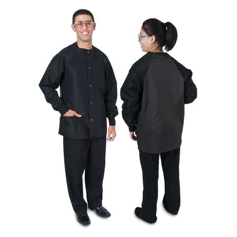 Unisex Short Length Lab Jacket • 31.5"L, X-Large • Black