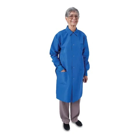 DenLine Protection Plus® UltraLite™ Lab Coat • 5X-Large, Royal Blue