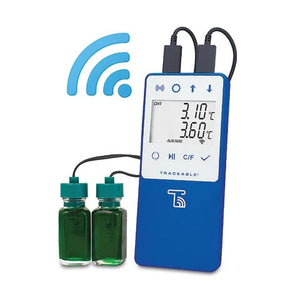Wi-Fi Data Logging Refrigerator/Freezer Thermometer, 2 Bottles