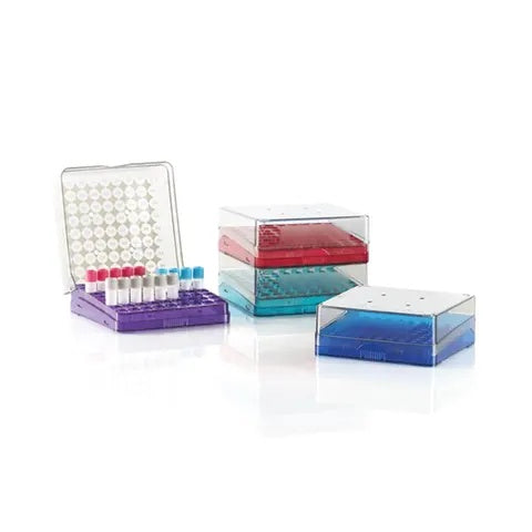 Arctic Squares® Cryo Storage Box • 5.23"W x 5.23"L x 2"H • Assorted