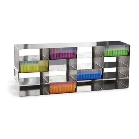 Upright Freezer Rack for 3" Boxes, Holds 16 • 5.5"W x 22"L x 12.8"H