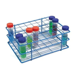 HDPE Coated Wire Rack • 25-30mm Tubes, 48 Wells • 8.3"W x 10.9"L x 3.9"H