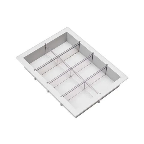 Narrow Pace Cart Accessories, 3" Narrow Tray with 1 Long and 3 Short Dividers