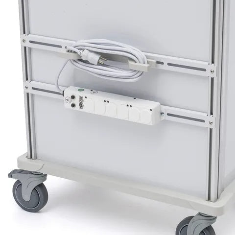 Accessories for Pace Carts and Narrow Pace Carts, 120V Power Strip • 6 Outlets • Standard • 13.75"W x 1.75"D x 2.5"H