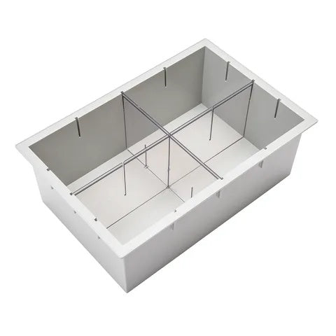 Pace Cart Accessories, 9" Gray Tray with 1 Long and 1 Short Divider