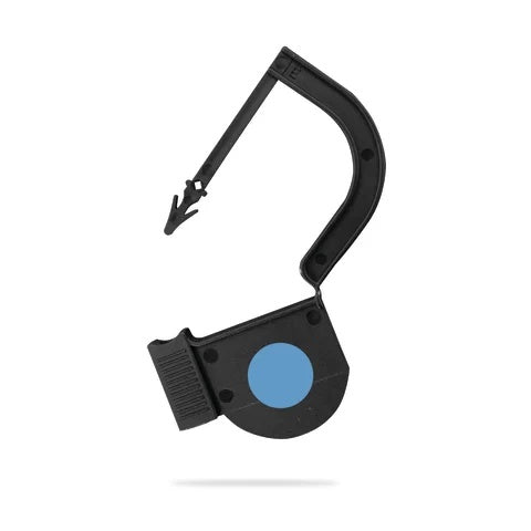 EasyTwist Padlock Security Tray Tags • With Indicator Dot • 21mmL, Black