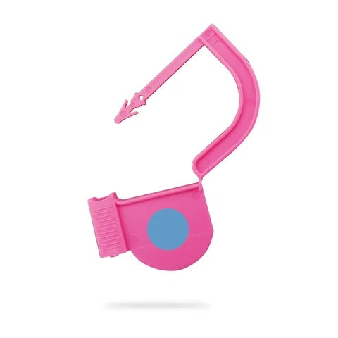 EasyTwist Padlock Security Tray Tags • With Indicator Dot • 21mmL, Pink