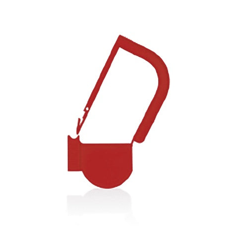 EasyTwist Padlock Security Tray Tags • Plain • 32mmL, Red