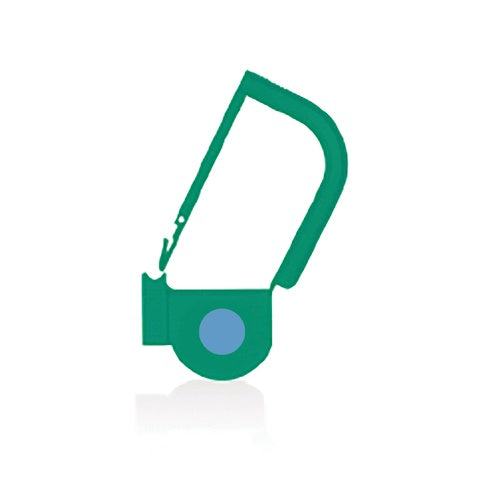 EasyTwist Padlock Security Tray Tags • With Indicator Dot • 32mmL, Green