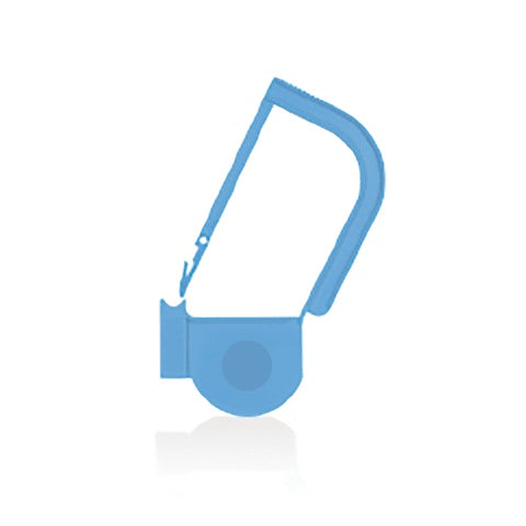 EasyTwist Padlock Security Tray Tags • With Indicator Dot • 32mmL, Light Blue