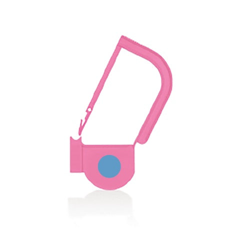 EasyTwist Padlock Security Tray Tags • With Indicator Dot • 32mmL, Pink
