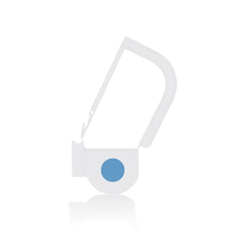 EasyTwist Padlock Security Tray Tags • With Indicator Dot • 32mmL, White