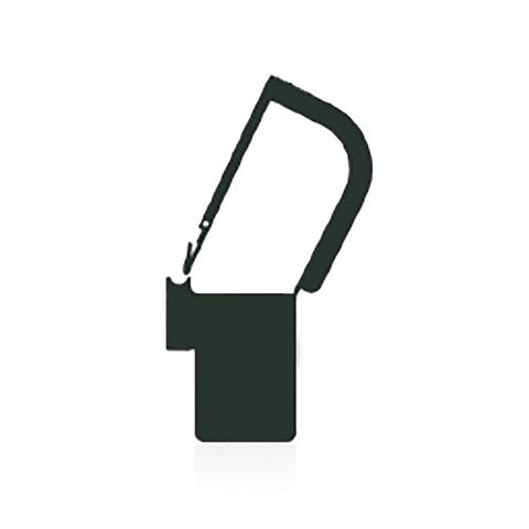 EasyTwist Padlock Security Tray Tags • Plain, 32mmL with Large Tab • Black