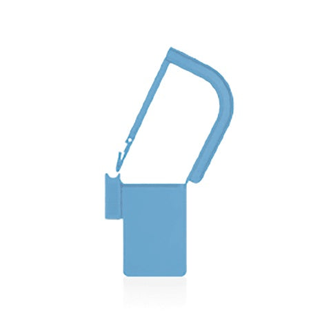 EasyTwist Padlock Security Tray Tags • Plain, 32mmL with Large Tab • Light Blue