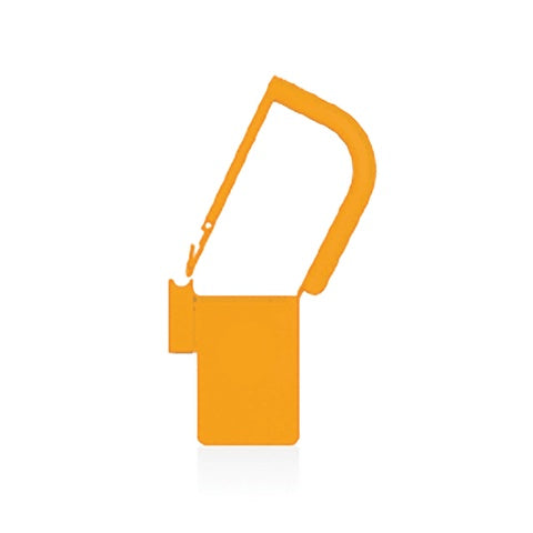 EasyTwist Padlock Security Tray Tags • Plain, 32mmL with Large Tab • Orange