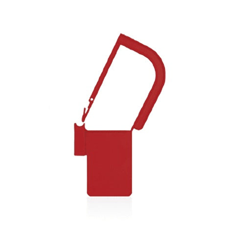 EasyTwist Padlock Security Tray Tags • Plain, 32mmL with Large Tab • Red