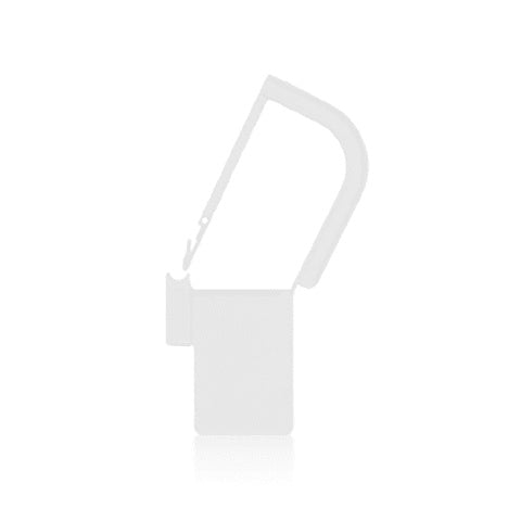 EasyTwist Padlock Security Tray Tags • Plain, 32mmL with Large Tab • White