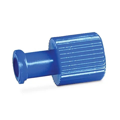 Luer Cap Male and Female Adapters • Blue