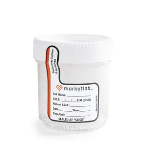Marketlab Wide-Mouth Sterile Urine Specimen Cups, 90mL